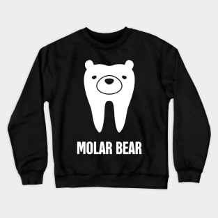 Molar Bear | Cute Dentist Orthodontist Graphic Crewneck Sweatshirt